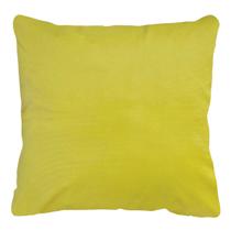 Capa De Almofada Suede Veludo Liso Amarela Turquesa 45x45