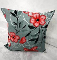 Capa de Almofada Tecido Estampada Floral 45x45cm