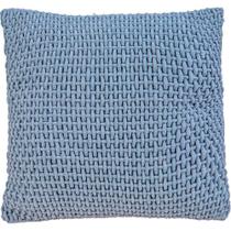 Capa De Almofada Trama New Decorativa 45x45cm 90% Algodão Bruma Azul