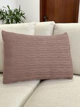 Capa De Almofada Trançada Decorativa Tricot 60x40 Sofa Cama