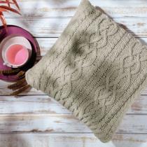 Capa de Almofada Tricô