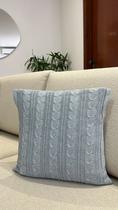 Capa De Almofada Tricot 45x45 Decorativa Sofa Trico Madrid