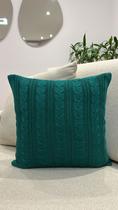 Capa De Almofada Tricot 45x45 Decorativa Sofa Trico Madrid