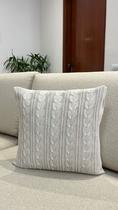 Capa De Almofada Tricot 45x45 Decorativa Sofa Trico Madrid