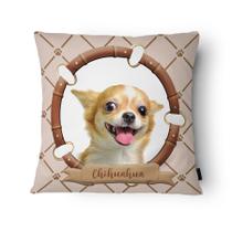 Capa de Almofada Veludo 43x43cm Chihuahua