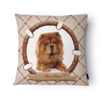 Capa de Almofada Veludo 43x43cm Chow Chow