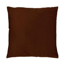Capa De Almofada Veludo 43x43cm Micromink Jolitex Marrom