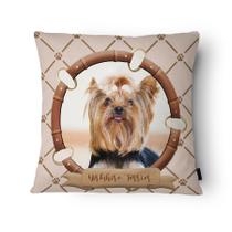 Capa de Almofada Veludo 43x43cm Yorkshire Terrier