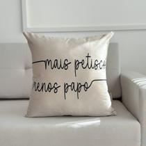 Capa de Almofada Veludo Pet Frases Cachorro e Gato 45x45 Capa de Almofada Veludo Pet Frases Cachorro e Gato 45x45