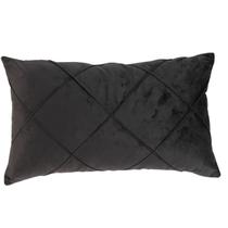 CAPA DE ALMOFADA VELUDO RETANGULAR BAGUETE DETALHE DRAPEADO 30x50CM