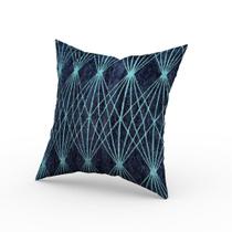 Capa de Almofada Veludo Solar Azul Marinho 43 x 43 cm