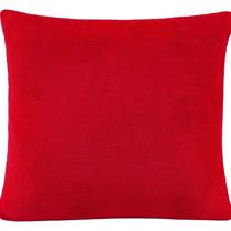 Capa de Almofada Veneza Fleece Vermelho
