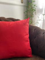 Capa de Almofada Vermelha Verona 45x45cm para Decoração de Interiores