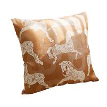 Capa de almofada Vintage Orange Horse Print 45x45cm em tela