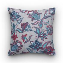 Capa de almofada VivaIN floral turquesa semi impermeável