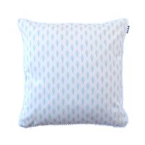 Capa de almofada VivaIN infantil ramo azul com pom pom Capa de almofada VivaIN infantil ramo azul com pom pom