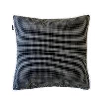 Capa de almofada VivaIN infantil xadrez preto