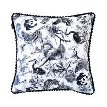 Capa de almofada VivaIN infantil zoo branca e preta Capa de almofada VivaIN infantil zoo branca e preta