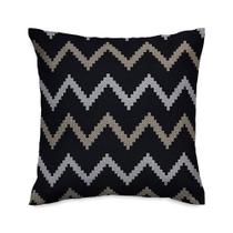 Capa de almofada VivaIN preta ZigZag Lartex