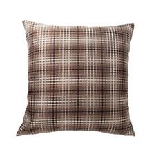 Capa de almofada xadrez de poliéster jacquard 45x45cm Capa de almofada xadrez de poliéster jacquard 45x45cm