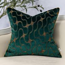 Capa de almofada Yangest Green Wavy Velvet 45x45cm