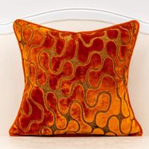 Capa de almofada Yangest Wavy Velvet 45x45cm laranja Capa de almofada Yangest Wavy Velvet 45x45cm laranja