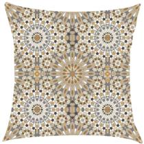 Capa de Almofada Zellige Cinza Impermeável 43x43cm Capa de Almofada Zellige Cinza Impermeável 43x43cm