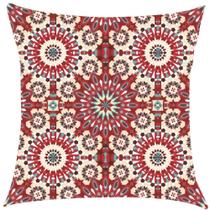Capa de Almofada Zellige Vermelho Impermeável 43x43cm