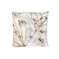 Capa De AlmofadaDecorativa Marmorizadas 45x45 Cm Poliester Com Ziper