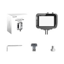 Capa De Alumínio Para GoPro Hero 12 11 10 9, Shell Protetora Para Vlog Com Suporte Para Cold Shoe