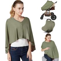 Capa de amamentação Kefee Kol Multi Use, Poncho de amamentação verde