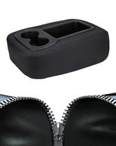 Capa de apoio de braço compatível com a capa de console central de couro Silverado Suburban Yukon Sierra Tahoe Jump Seat 2007-2014