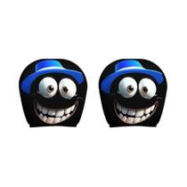 Capa De Apoio De Cabeça Para Carro Com Estampa De Olhos Grandes De Halloween, Universal, Preta,