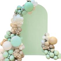 Capa de arco de casamento, elastano Fivenl, ajustada em 6 pés, verde sálvia Capa de arco de casamento, elastano Fivenl, ajustada em 6 pés, verde sálvia