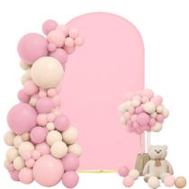 Capa de arco de casamento FEINIGESI Pink Spandex, 2 m, decoração