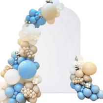 Capa de arco de casamento Fivenl Spandex ajustada em arco branco de 2,0 m