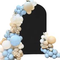 Capa de arco de casamento Fivenl Spandex preta 2,2 m x 1,2 m Capa de arco de casamento Fivenl Spandex preta 2,2 m x 1,2 m