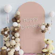 Capa de arco de casamento Fomcet, elastano de 2 lados, 7,2 pés nude