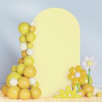 Capa de arco de casamento PATYDEST Chiara Yellow Spandex 2m