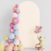 Capa de arco de casamento Putros Beige Spandex de 2 m para Chiara Stand