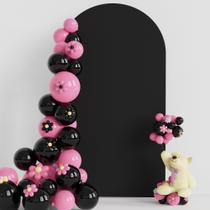 Capa de Arco de Casamento Putros Black Spandex 2,2m - Para Stand Chiara