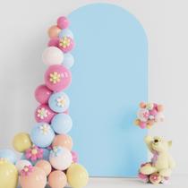 Capa de arco de casamento Putros Dusty Blue Spandex 2,2 m para Chiara