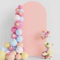 Capa de arco de casamento Putros rosa pálido, elastano, decoração de 2 m Capa de arco de casamento Putros rosa pálido, elastano, decoração de 2 m