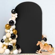 Capa de Arco MODFUNS Chiara Black - Spandex 2,1 x 2,2m para Casamento