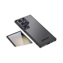 Capa De Armadura Magnética Transparente Fosca Para Carregamento Sem Fio Samsung Galaxy S25 S24 S23