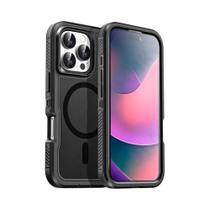 Capa De Armadura Resistente E À Prova De Choque Para iPhone 16 15 14 13 12 17 Max plus Com