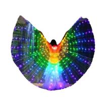 Capa De Asas LED Luminosa Para Adultos E Crianças, Fantasia Para Festas De Circo, Traje De Dança Do