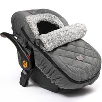 Capa de assento de carro ACRABROS Winter Infant Car Seat Canopy Grey