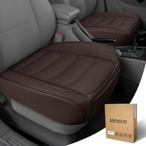 Capa de assento de carro BOPUOVRE Luxury PU Leather Coffee Universal