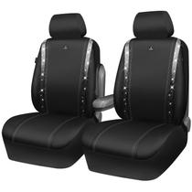 Capa de assento de carro CAR PASS Oxford Bling Diamond 2 Front Sets Capa de assento de carro CAR PASS Oxford Bling Diamond 2 Front Sets